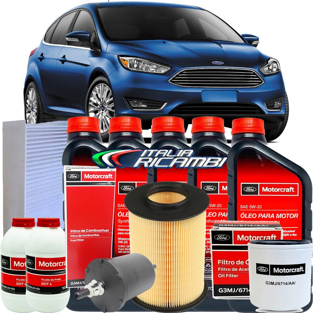 Kit revisão Ford 30.000 Km 36 meses Focus 2.0 2014 2015 2016 2017