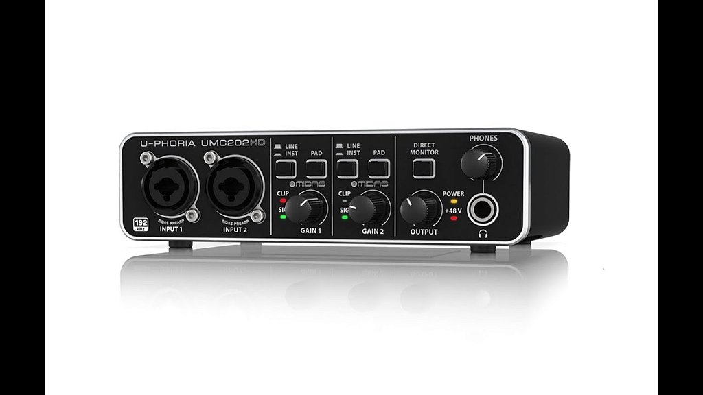 Interface Behringer Umc 202 Hd - Guitar Music Shop