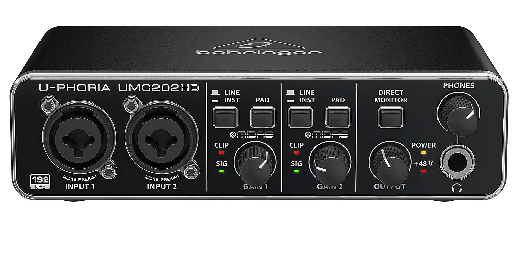 Interface Behringer Umc 202 Hd - Guitar Music Shop