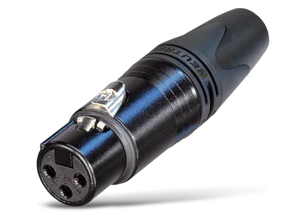 Conector Xlr Femea Neutrik Nc 3 Fxx B 3 Pinos - Guitar Music