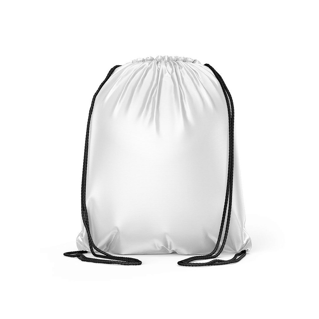 plain black drawstring bolsa