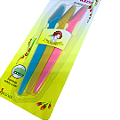 Kit com 03 Navalhas para Sobrancelha - Pcte c/ 12 unid