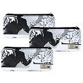 Necessaire Estampada Artesanal Quadrinhos Ateliê Lídia Fernandes - Kit c/ 03 unid