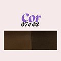 Sombra para Sobrancelhas Duo Brow Perfection Ruby Rose HB-E2501 Cor 07 e 08