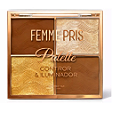 Paleta De Contorno E Iluminador Femme Paris FR615 - Box C/ 24 Unid