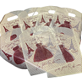 Sacola Estampada Paris Tam 20 x 15 - Pcte C/ 100 Unid