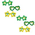 Oculos Verde E Amarelo Copa - Kit C/ 06 Unid
