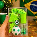 Lip Gloss Com Chaveirinho Apito Da Copa Yyc-0103 - Kit C/ 3 Unid