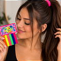 Kit Com 06 Elástico Colorido de Cabelo Rabico Pcte c/ 12 unid