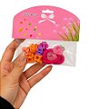 Kit Infantil de Presilhas com Elastico e Mini Piranha MQ60 Pcte c/ 10unid