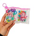 Kit Infantil de Presilhas com Elástico e Mini Piranha