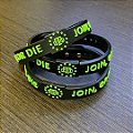 Pulseira de Silicone com Fecho em Latão Join Or Die Team Six Brasil