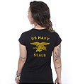 Camiseta Baby Look Feminina US Navy Seals Team Six Brasil