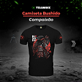Camiseta Masculina Bushido 7 Princípios Compaixão Team Six Brasil Preta
