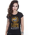 Camiseta Academia Baby Look Feminina I Look Good In Muscles Team Six Brasil