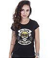 Camiseta Motorcycle Baby Look Feminina T6 Club Limitless Team Six Brasil