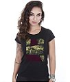 Camiseta Motorcycle Baby Look Feminina Old School Race Legend Team Six Brasil