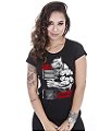 Camiseta Academia Baby Look Feminina Hardcore Old School Team Six Brasil