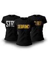 Kit Segurança 3 Camisetas Baby Look Feminina Team Six Brasil
