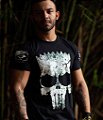 Kit 4 Camisetas Masculinas Militares Pretas Justiceiro Punisher Team Six Brasil