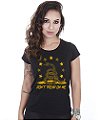 Camiseta Baby Look Feminina Don't Tread On Me Snake Team Six Brasil
