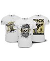 Kit 3 Camisetas Masculinas Happy New Year 3 Camisetas Masculinas Team Six Brasil