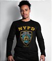 Camiseta Manga Longa Police Department NYPD Masculina Team Six Brasil