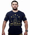Camiseta Masculina Don't Tread On Me Snake Gold Line Team Six Brasil