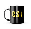 Caneca de Porcelana Dark Militar CSI Crime Scene Invetigation Team Six Brasil