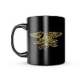 Caneca de Porcelana Dark Militar Navy Seal Team Special Warfare