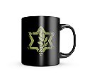 Caneca de Porcelana Dark Militar Israel Defense Team Six Brasil