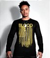 Camiseta Manga Longa Blood Is The Ink Of Freedom Gold Line Masculina Team Six Brasil