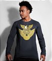 Camiseta Manga Longa JASDF Japan Air Self-Defence Force Gold Line Masculina Team Six Brasil
