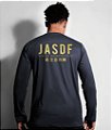 Camiseta Manga Longa JASDF Japan Air Self-Defence Force Gold Line Masculina Team Six Brasil