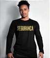 Camiseta Manga Longa Segurança Gold Line Masculina Team Six Brasil