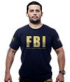 Camiseta Masculina FBI Federal Bureal Of Investigation Gold Line Team Six Brasil
