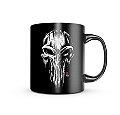 Caneca de Porcelana Dark GUFZ6 Punisher Skull Team Six Brasil