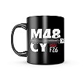 Caneca de Porcelana Dark GUFZ6 M48 Cyclone Knife Team Six Brasil