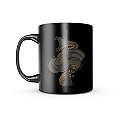 Caneca de Porcelana Dark GUFZ6 Don't Tread On Me Snake Team Six Brasil