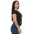 Camiseta Baby Look Feminina New Punisher Dark Line Team Six Brasil
