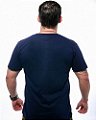Camiseta Masculina Básica Lisa Azul 100% Algodão Team Six Brasil