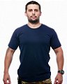 Camiseta Masculina Básica Lisa Azul 100% Algodão Team Six Brasil