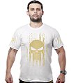 Camiseta Masculina EUA Punisher Gold Line Team Six Brasil