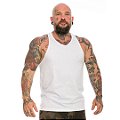 Camiseta Regata Lisa Branca Masculina Team Six Brasil