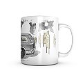 Caneca de Porcelana Tactical Fritz VCQB 325ML Team Six Brasil