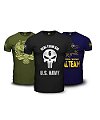 Kit Combat 3 Camisetas Masculinas 100% Algodão Team Six Brasil