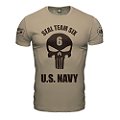 Camiseta Masculina Punisher Seal Navy Seal Team Six Brasil