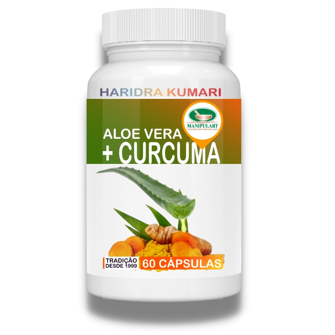 ALOE VERA + CURCUMA | HARIDRA KUMARI - Altssima qualidade em medicamentos,  homeopatias, florais, fitoterpicos e produtos de beleza manipulados.