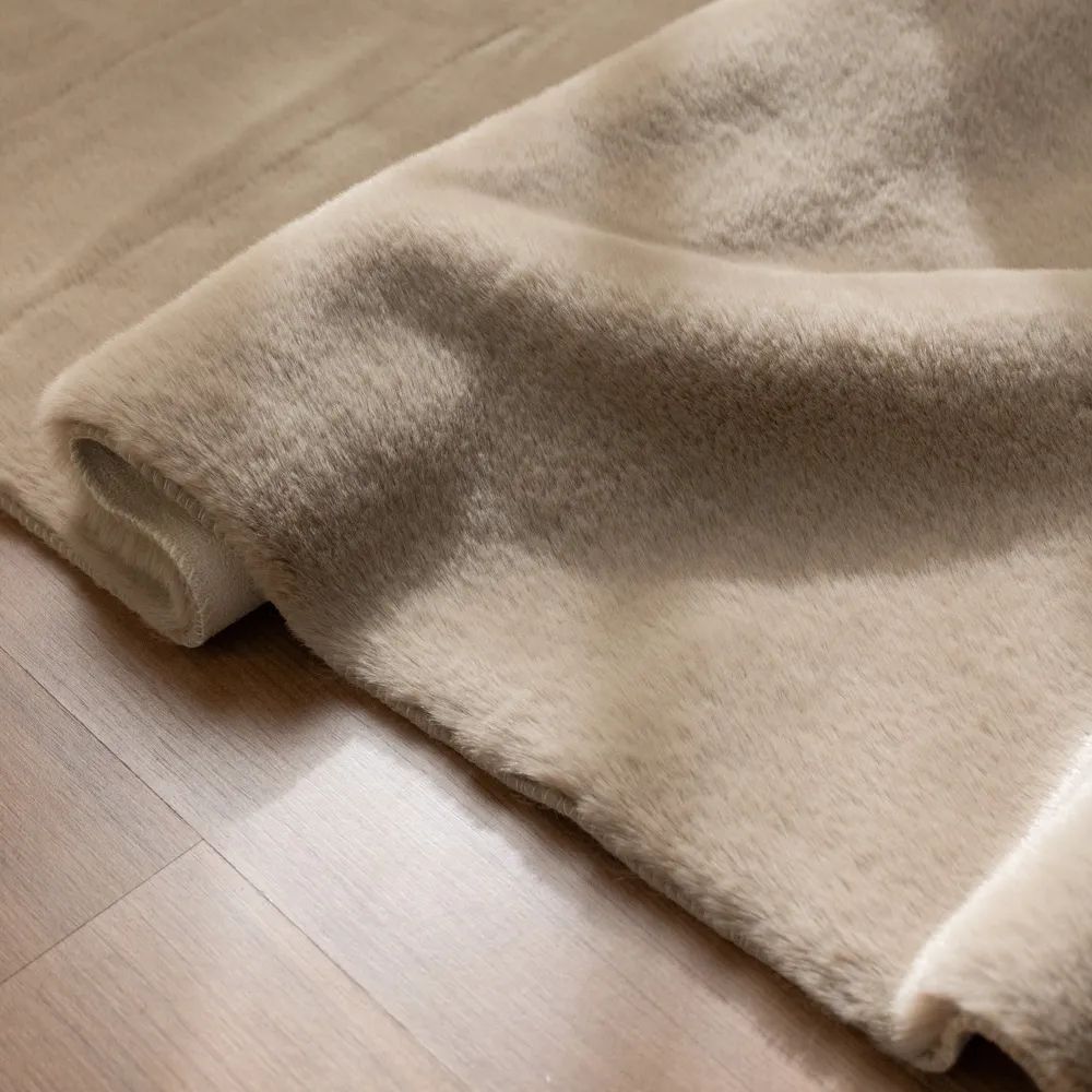 Tapete Niazitex Pele Bangor 60X180 Bege - Precinho Camarada | Tudo