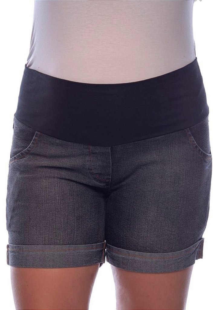 bermuda jeans para gestante